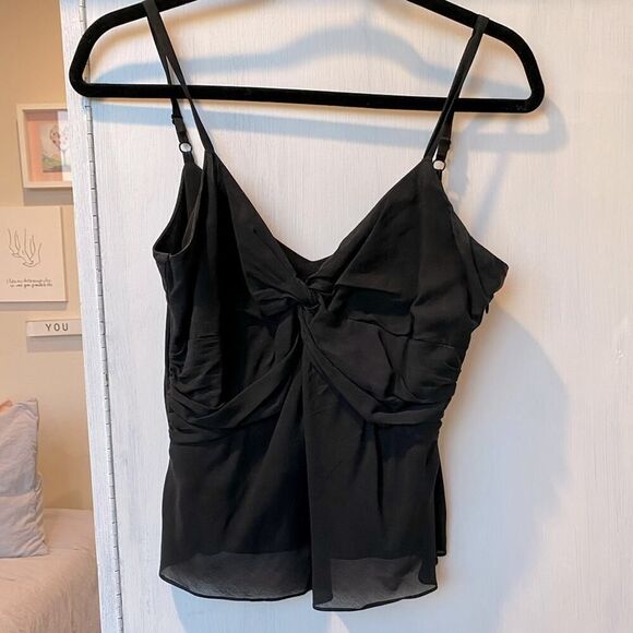 Satin Black Night-Out Top - Picture 2 of 7